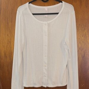 Women's White Cardigan